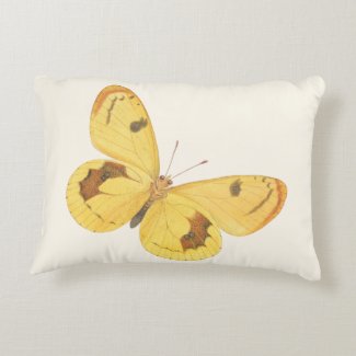 Yellow Butterflies - Accent Pillow