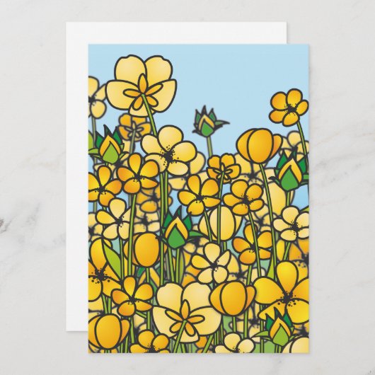 Yellow Butterflowers (Front/Back)