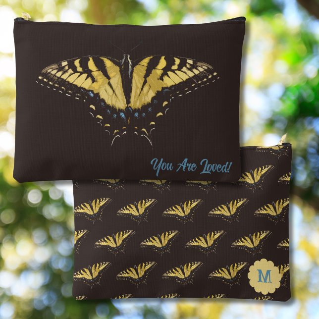 Yellow Butterfly and Initial on Accessory Bag (Creator Uploaded)