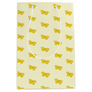 Yellow Butterfly Common Brimstone Flying   Medium Gift Bag
