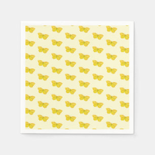 Yellow Butterfly Common Brimstone flying    Napkins