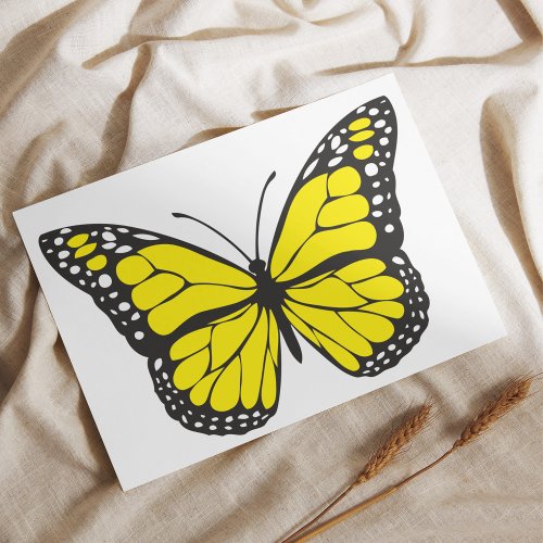  Yellow Butterfly Decorative Vinyl Sticker