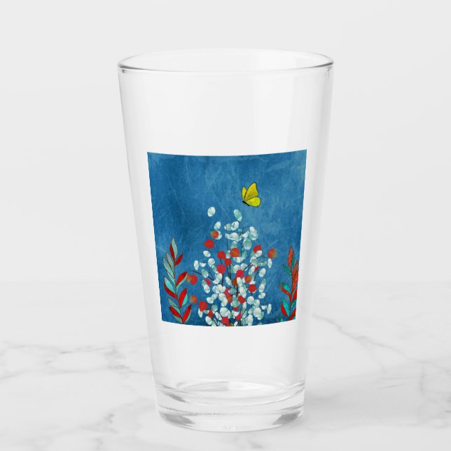 Yellow Butterfly Glass (Front)