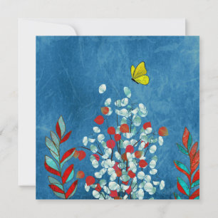 Yellow Butterfly Invitation