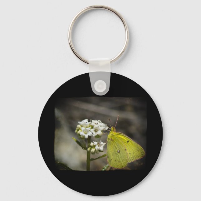 Yellow Butterfly Keychain (Front)