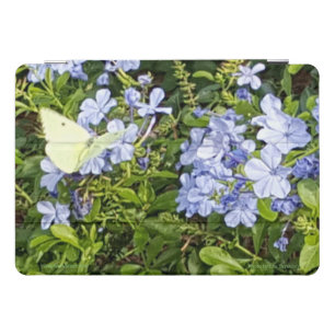 Yellow Butterfly Lavender Blue Flowers in a Park iPad Pro Cover