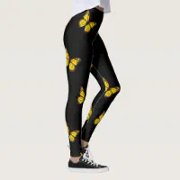 Yellow Butterfly Leggings