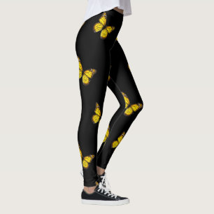 Yellow  Butterfly Leggings