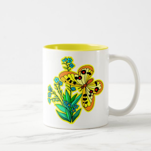 Yellow Butterfly Mug (Right)