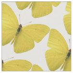 Yellow Butterfly Pattern Custom Designer Fabric