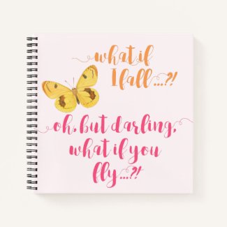 Yellow Butterfly - What if I fall?  Inspirational