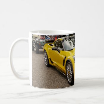 Yellow C7 Z07 Package Chevrolet Corvette Coffee Mug by rayNjay_Photography at Zazzle