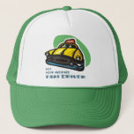 Yellow Cab Cartoon: Not Your Average Taxi Driver Trucker Hat at Zazzle
