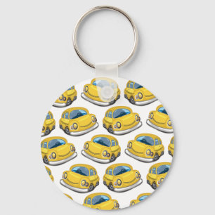 Yellow Cab Taxi Keychain