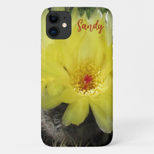 Yellow Cactus Flower iPhon Cell Phone Case Custom