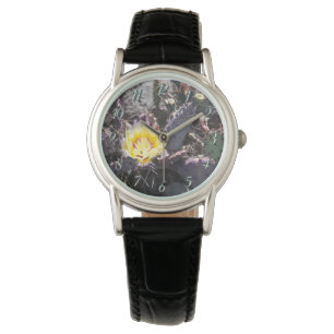 Yellow cactus flower watch