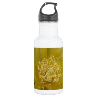 Yellow Cactus In Bloom Water Bottle