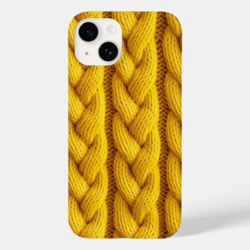 Yellow cactus knitted seamless pattern  Case_Mate iPhone 14 case