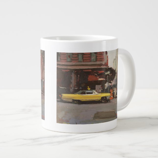 Yellow Cadillac 2012 Giant Coffee Mug (Front Right)