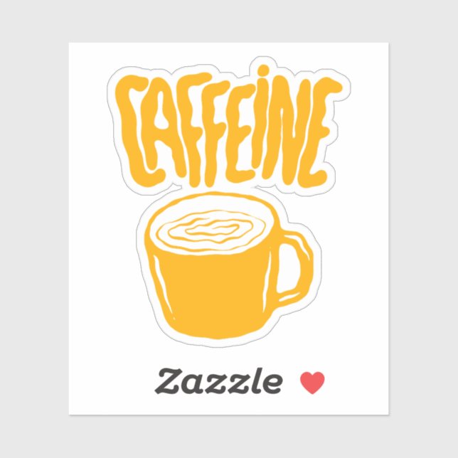 Yellow Caffeine Sticker (Sheet)