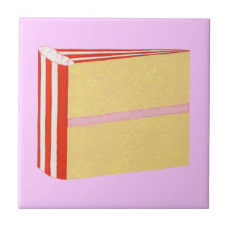 Yellow Cake, Red, White, & Pink Icing Trivet