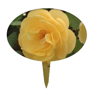 Yellow Camellia Cake Topper