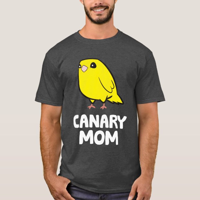 Yellow Canary Bird Canary Mom family T-Shirt (Front)