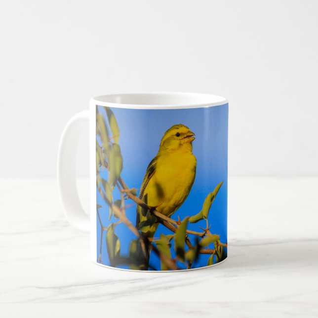 Yellow Canary bird Coffee Mug (Front Left)