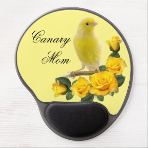 Yellow Canary Mom Gel Mouse Pad