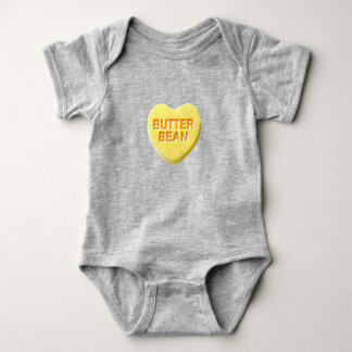 yellow candy heart butter bean baby bodysuit