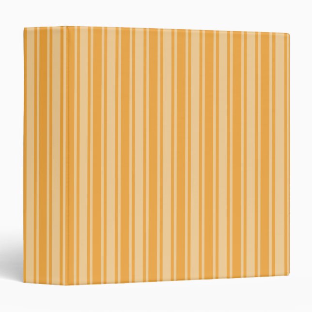 Yellow candy stripes 3 ring binder (Front/Spine)
