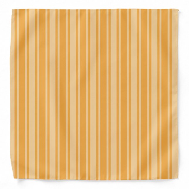 Yellow candy stripes bandana (Front)