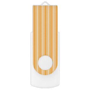 Yellow candy stripes flash drive
