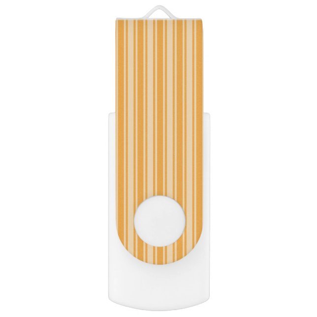 Yellow candy stripes flash drive (Back (Vertical))