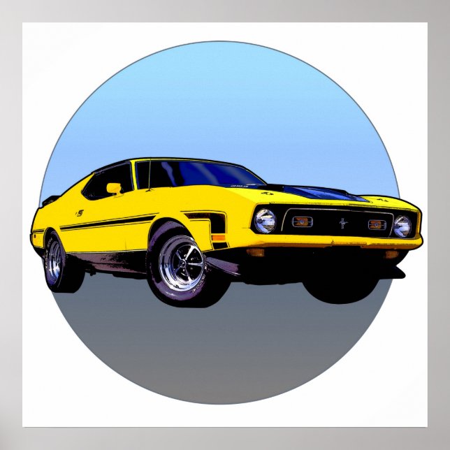 Yellow Car Poster (Front)