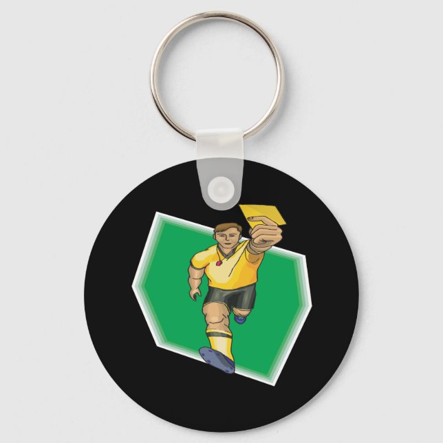 Yellow Card Keychain (Front)