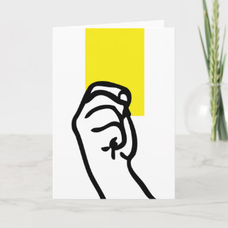 Yellow card soccer