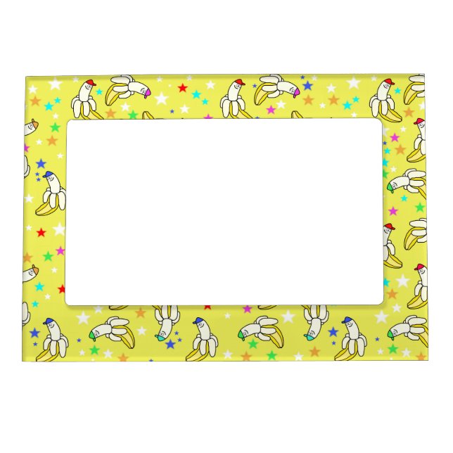 Yellow Cartoon Banana Magnetic Frame (Front)
