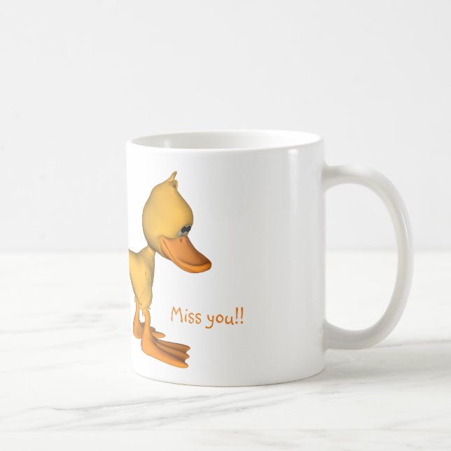 Yellow Cartoon Duck Coffee Mug (Right)