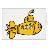 Yellow Cartoon Submarine (Front Horizontal)