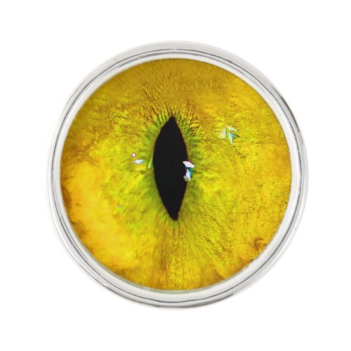 Yellow Cat Eye Lapel Pin