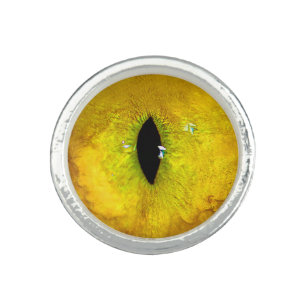 Yellow Cat Eye Ring