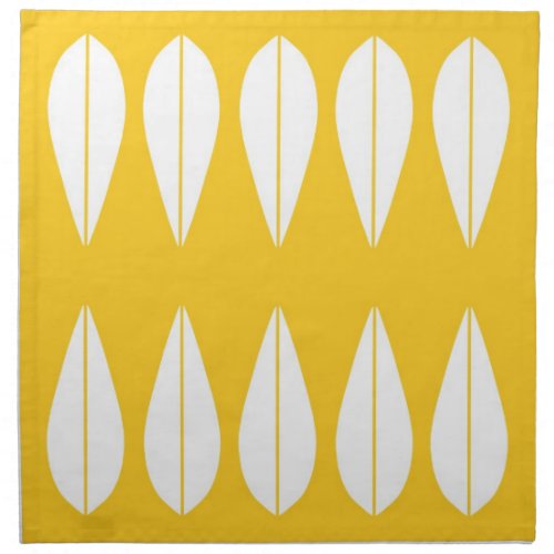 Yellow Cathrineholm vintage style set of napkins Napkin