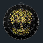 Yellow Celtic Tree Of Life Dart Board<br><div class="desc">This Tree Of Life design is perfect for anyone into mindfulness peace or anyone who loves to meditate and be peaceful. An Inspirational gift for anyone who is into Yoga, Astrology, meditation, spirituality, Buddhism, Seed of Life, Fruit of life, Celtic tree of life, Wicca, Pagan, or nature religions. A great...</div>