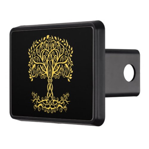 Yellow Celtic Tree Of Life Hitch Cover