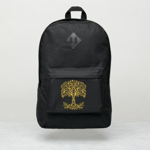 Yellow Celtic Tree Of Life Port Authority Backpack