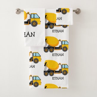 Yellow Cement Construction Truck Custom Child's 