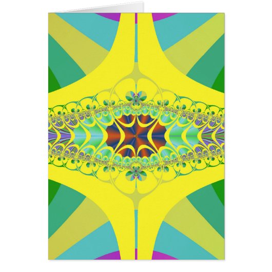 Yellow Centipede Fractal Cards (Front)