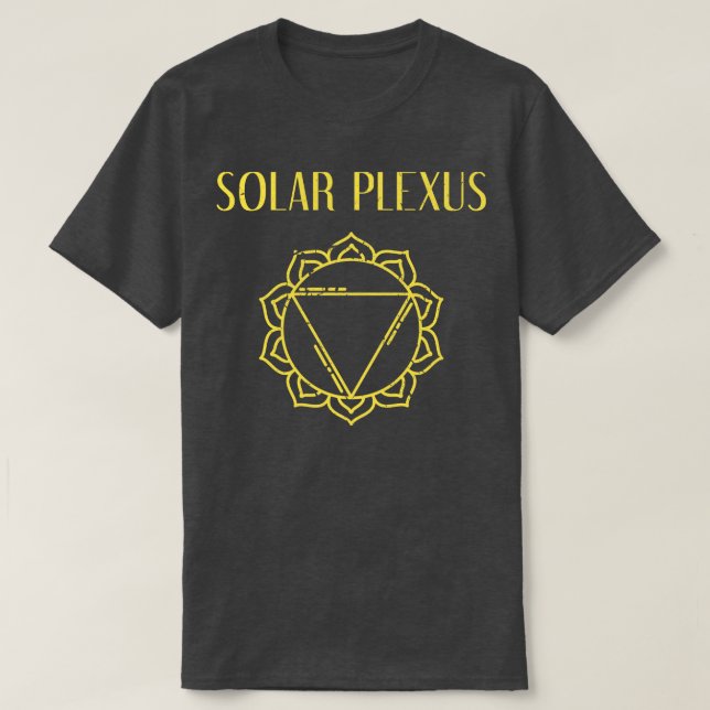 Yellow Chakra Solar Plexus T-Shirt (Design Front)