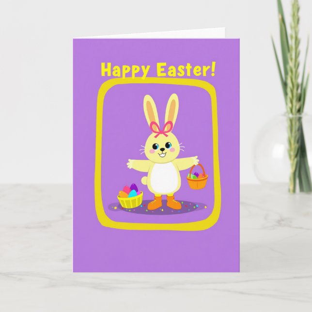 Yellow Character Celebration Card (Front)